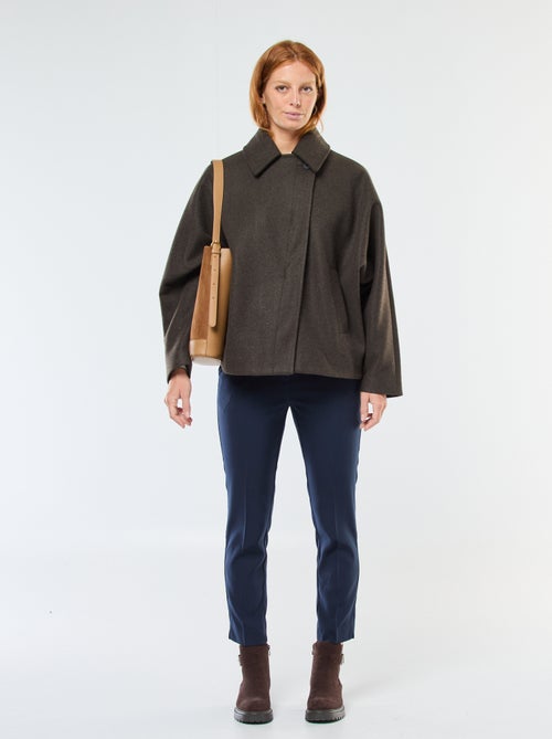 Manteau cape façon lainage - Kiabi