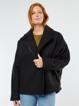 Manteau cape façon lainage