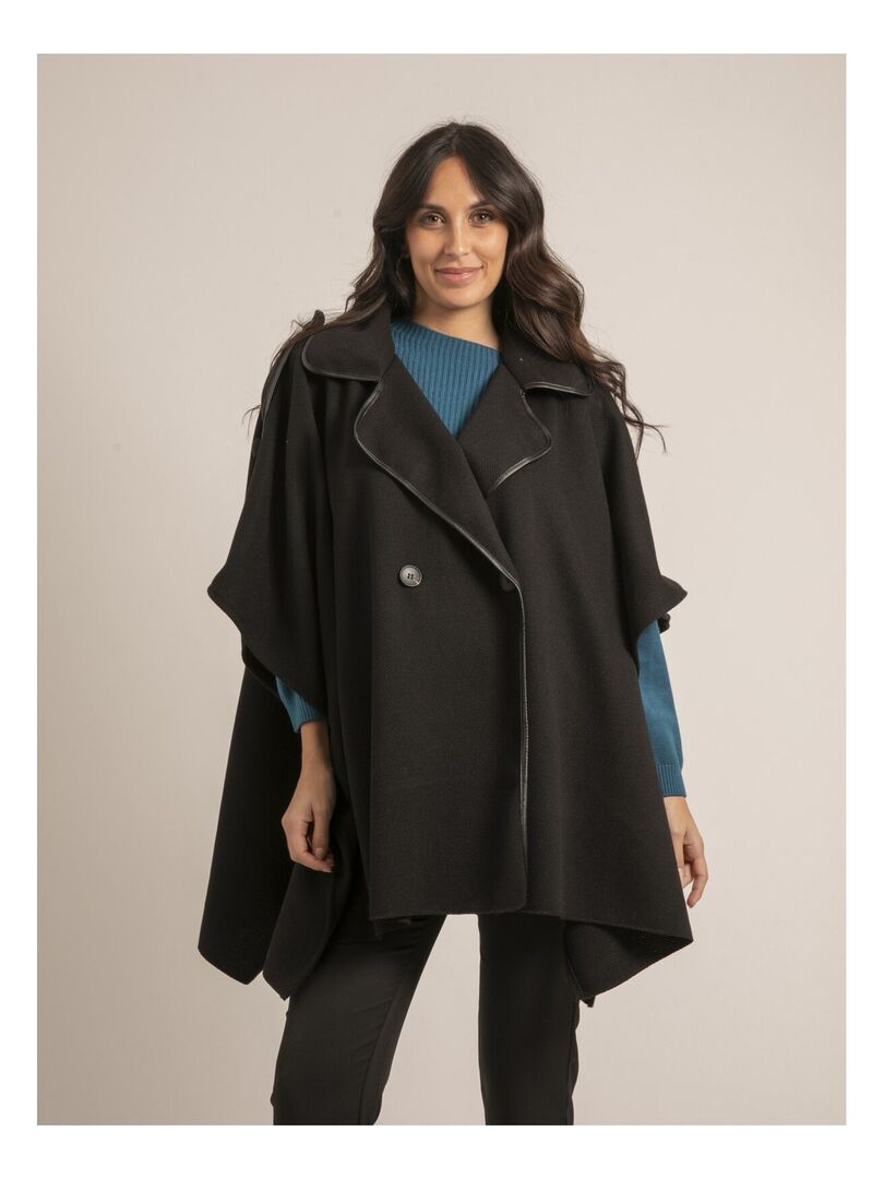 Cape noire manteau sale