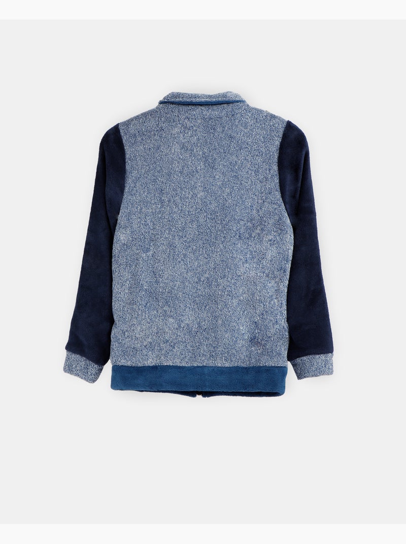 Manteau chaud à manches longues LOIS pour garçon Bleu marine - Kiabi