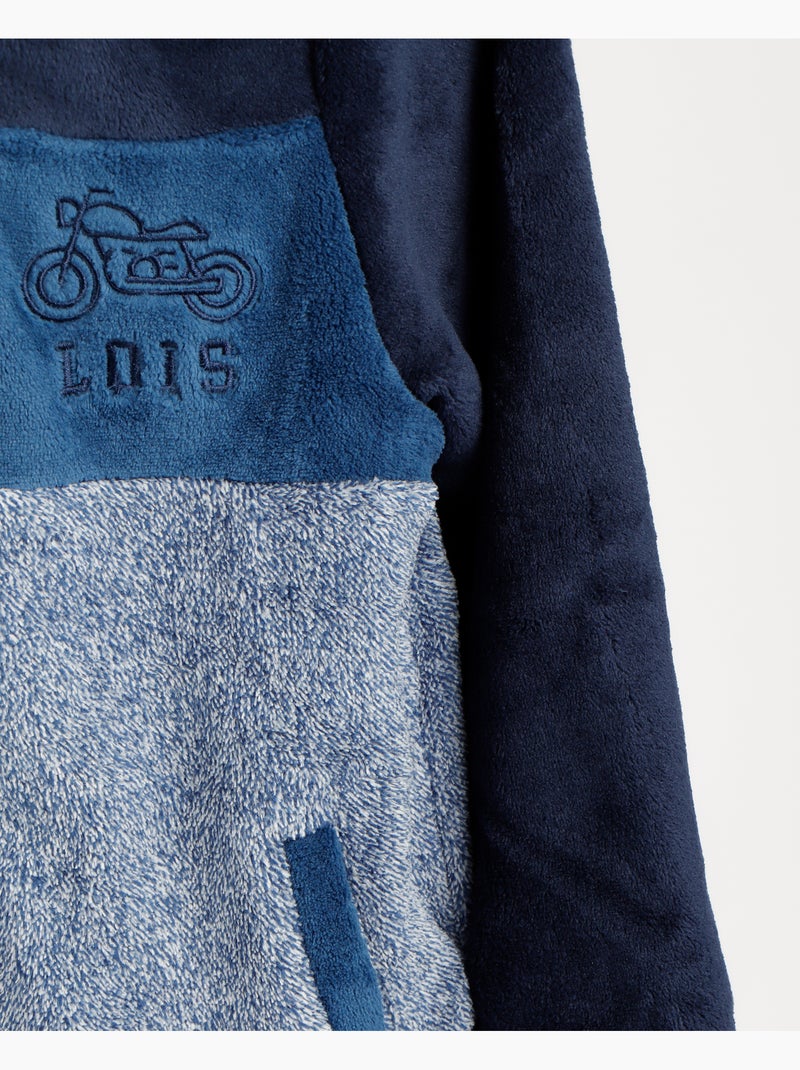 Manteau chaud à manches longues LOIS pour garçon Bleu marine - Kiabi