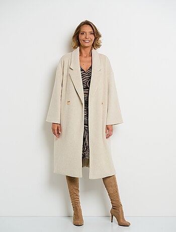Manteau chaud avec manches évasées