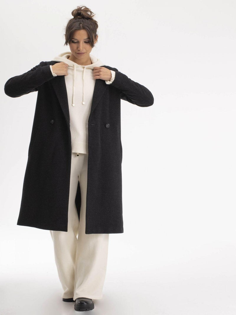 Manteau CLEO Anthracite Manteau gris anthracite - Kiabi