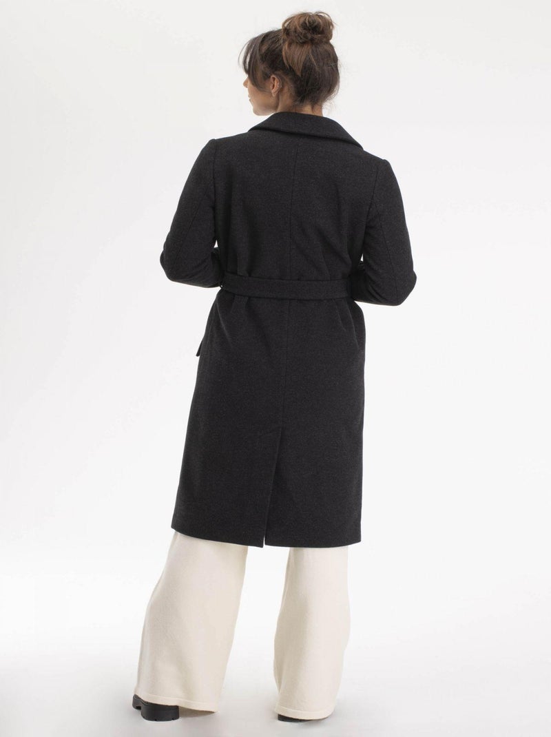 Manteau CLEO Anthracite Manteau gris anthracite - Kiabi