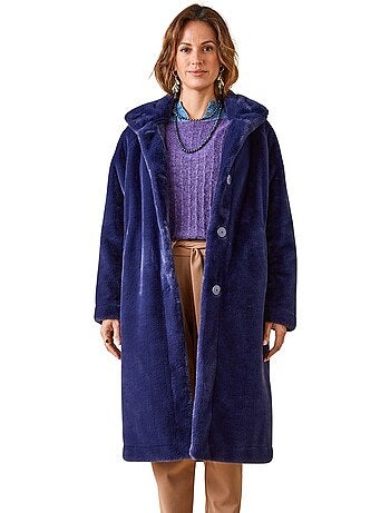 Manteau col montant imitation fourrure - DAXON