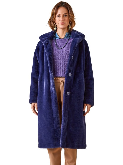 Manteau col montant imitation fourrure - DAXON - Kiabi