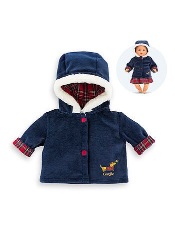 Manteau Corolle en Fêtes pour poupon 30 cm
