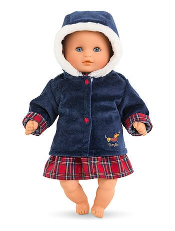 Manteau Corolle en Fêtes pour poupon 30 cm