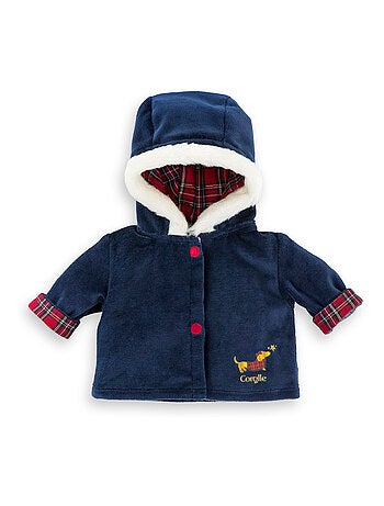 Manteau Corolle en Fêtes pour poupon 36 cm