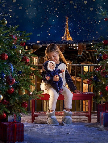 Manteau Corolle en Fêtes pour poupon 36 cm