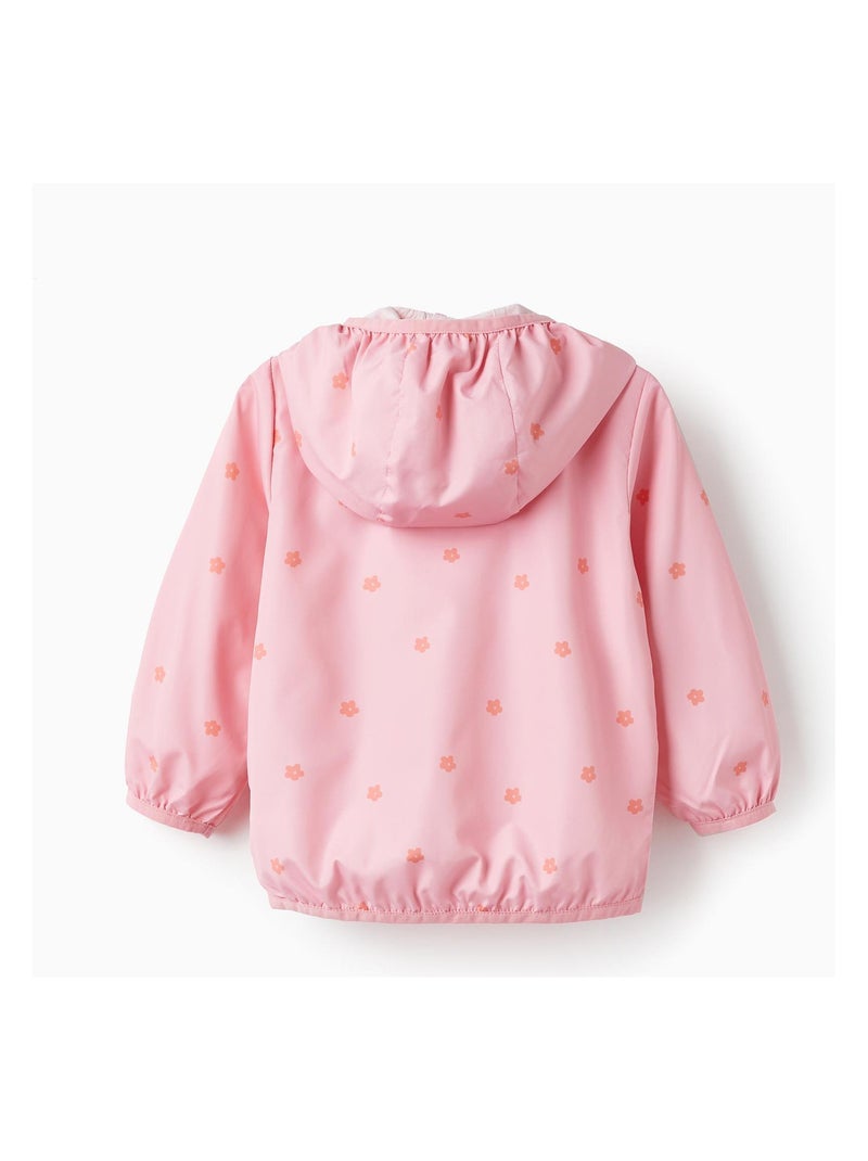 Manteau Coupe-Vent avec Capuche pour Bébé Fille 'Floral'  THE WAVE TRIBE Rose clair - Kiabi