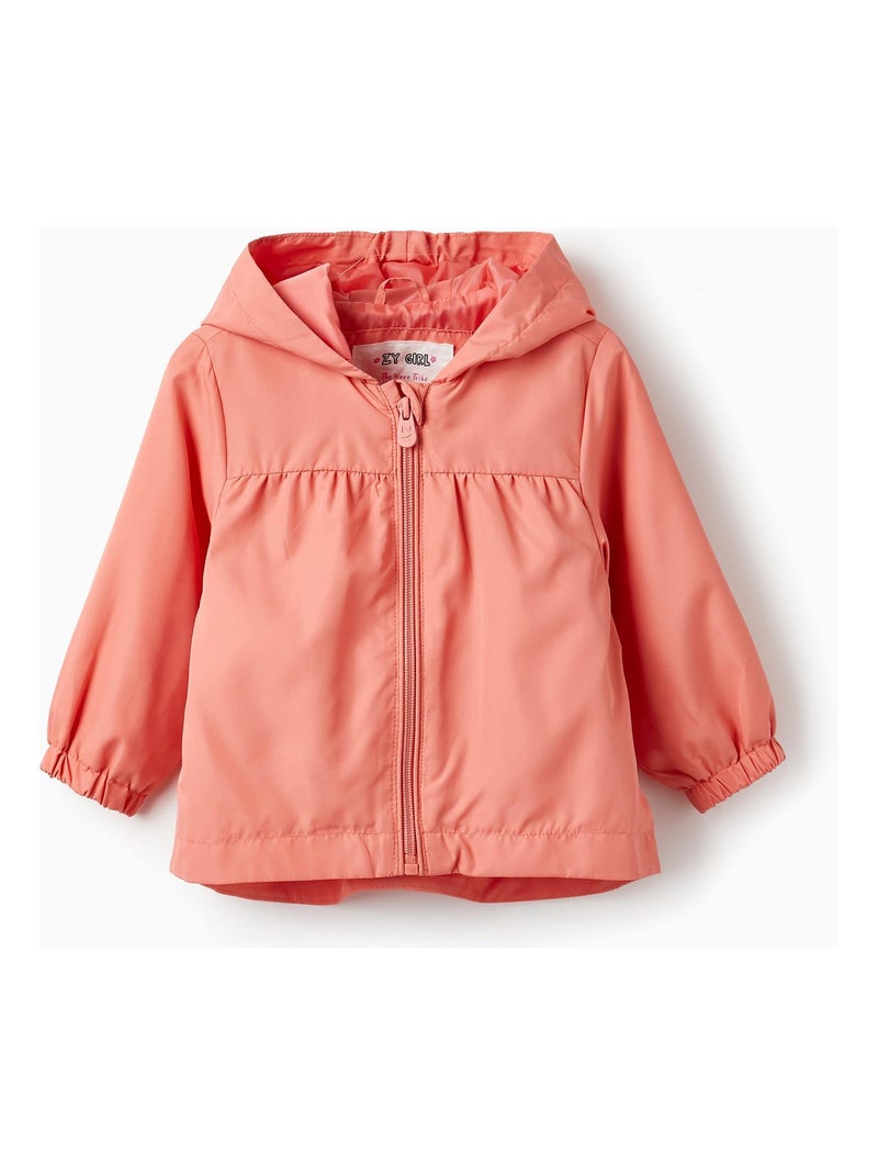 Manteau Coupe-Vent avec Capuche pour Bébé Fille  THE WAVE TRIBE Rose clair - Kiabi