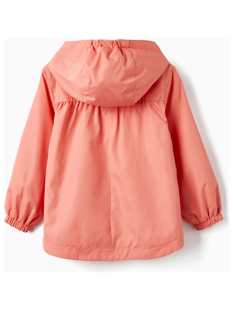 Manteau Coupe-Vent avec Capuche pour Fille  THE WAVE TRIBE Rose clair - Kiabi