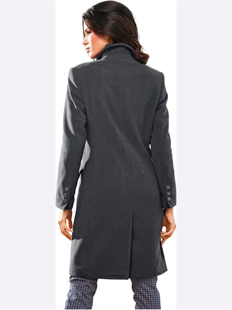 Manteau court - taille standard - helline gris anthracite - Kiabi