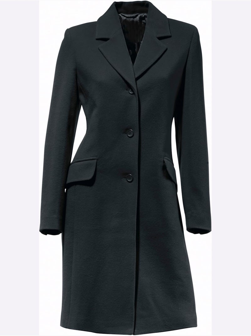 Manteau court - taille standard - helline Noir - Kiabi