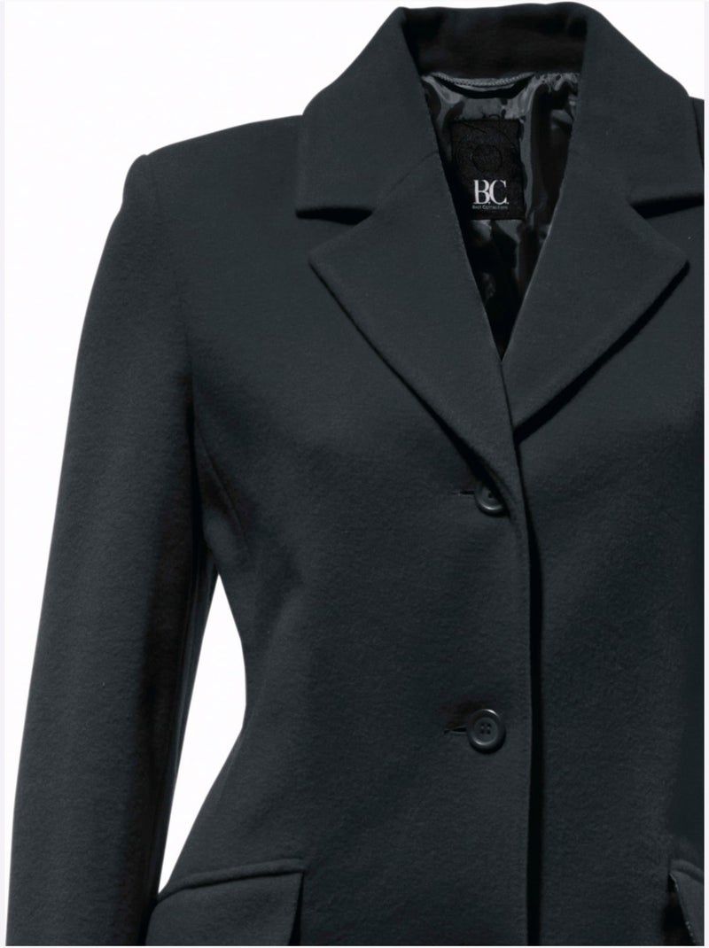 Manteau court - taille standard - helline Noir - Kiabi