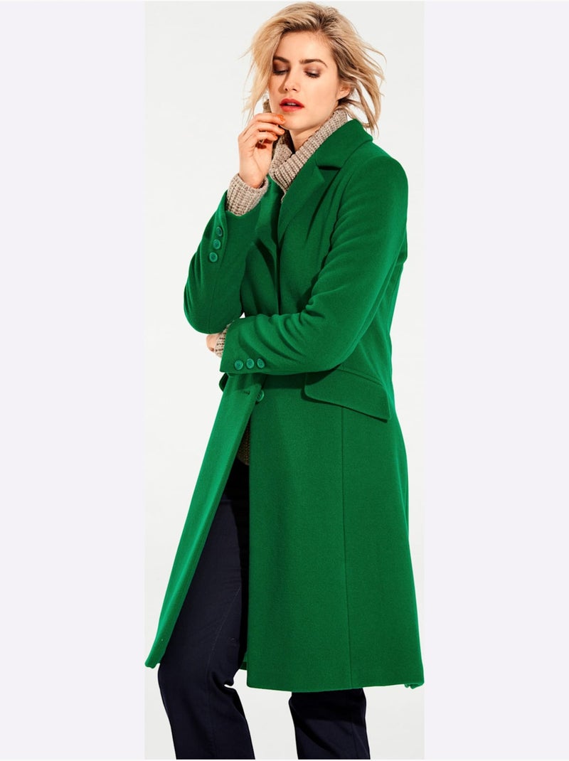 Manteau court - taille standard - helline Vert - Kiabi