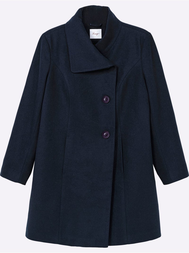 Manteau court - taille standard - sheego Bleu foncé - Kiabi