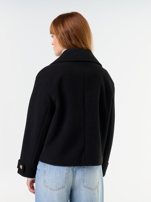Manteau court à double boutonnage - Kiabi