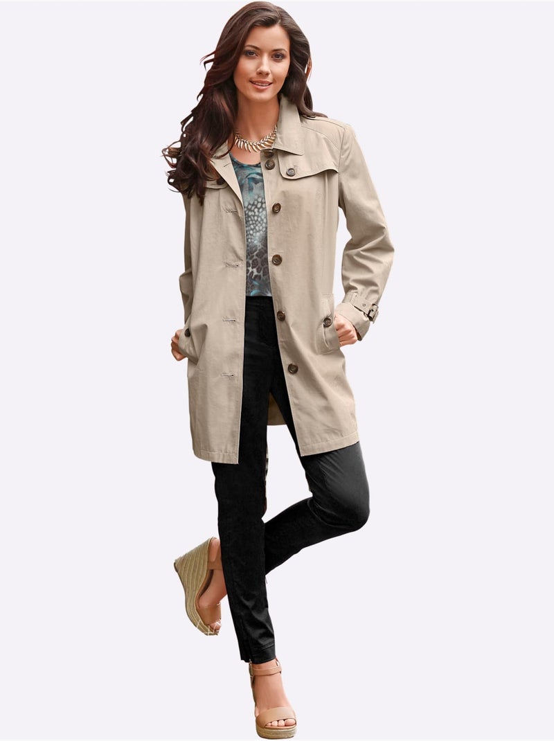 Manteau Court Avec Coton - Taille Courte - Witt Sable - Kiabi