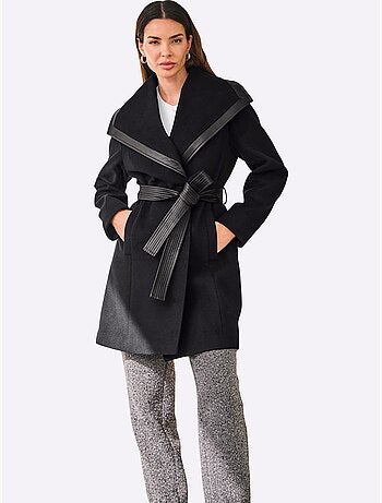 Manteau Court Encolure Tendance - Taille Standard - Helline