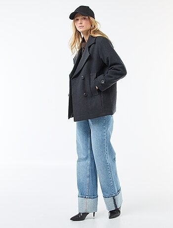 Manteau court facon lainage