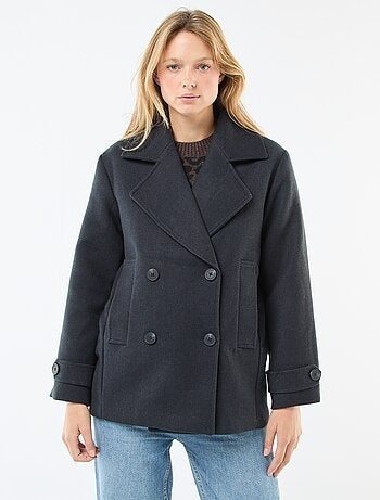 Manteau court facon lainage