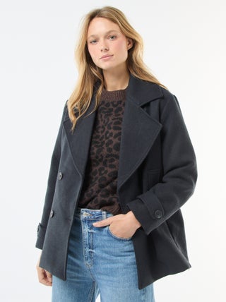 Manteau court facon lainage
