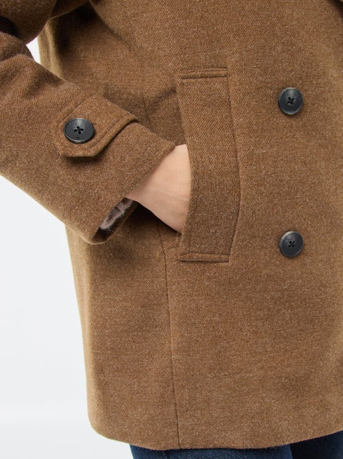 Manteau court facon lainage - Kiabi