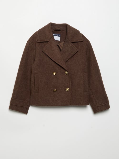 Manteau court façon paletot - Kiabi