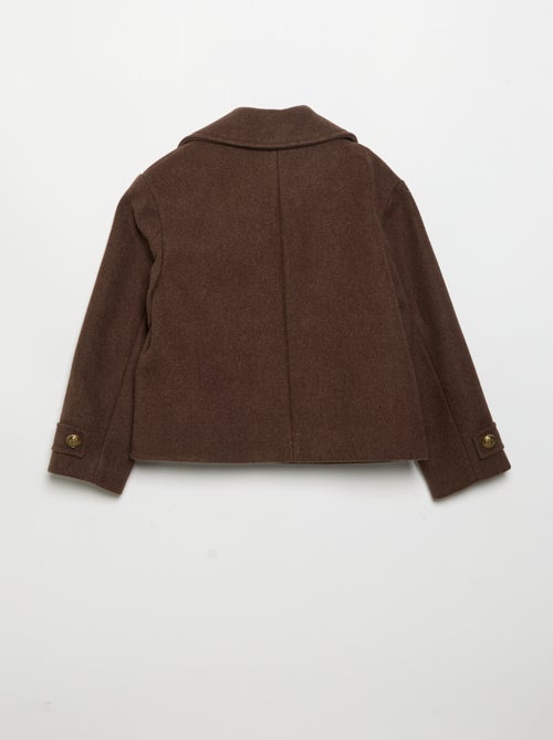 Manteau court façon paletot - Kiabi