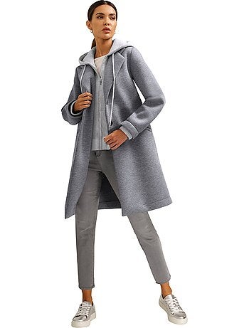 Manteau Court Look 2 En 1 - Taille Standard - helline