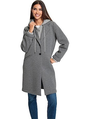 Manteau Court Look 2 En 1 - Taille Standard - helline
