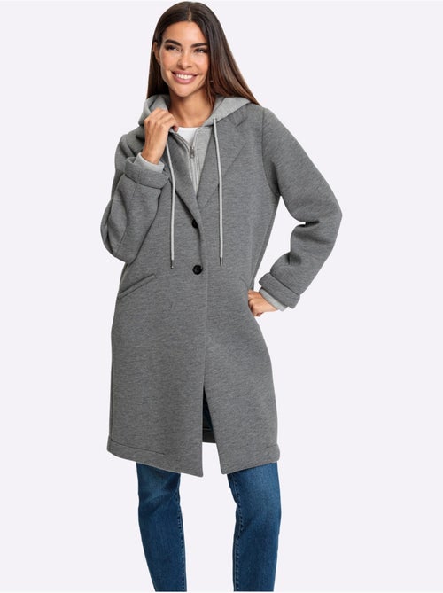 Manteau Court Look 2 En 1 - Taille Standard - helline - Kiabi