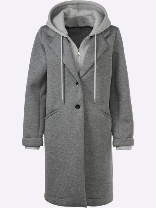 Manteau Court Look 2 En 1 - Taille Standard - helline - Kiabi