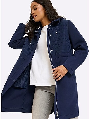 Manteau Court Piquage Inséré - Taille Standard - Helline