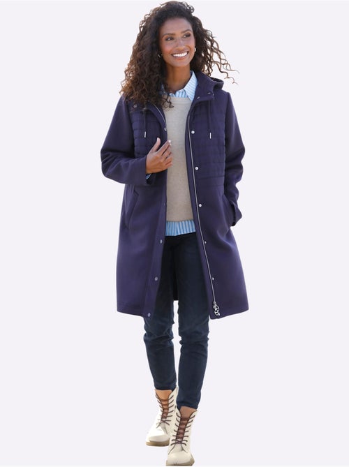 Manteau Court Piquage Inséré - Taille Standard - Helline - Kiabi Manteau Court Piquage Inséré - Taille Standard - Helline - Kiabi