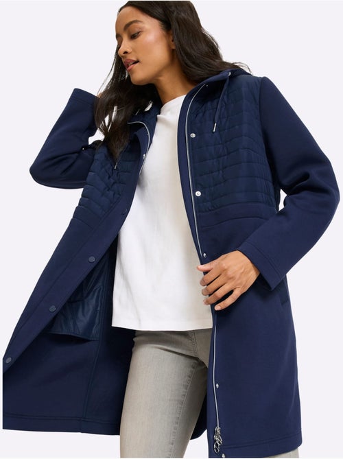 Manteau Court Piquage Inséré - Taille Standard - Helline - Kiabi Manteau Court Piquage Inséré - Taille Standard - Helline - Kiabi