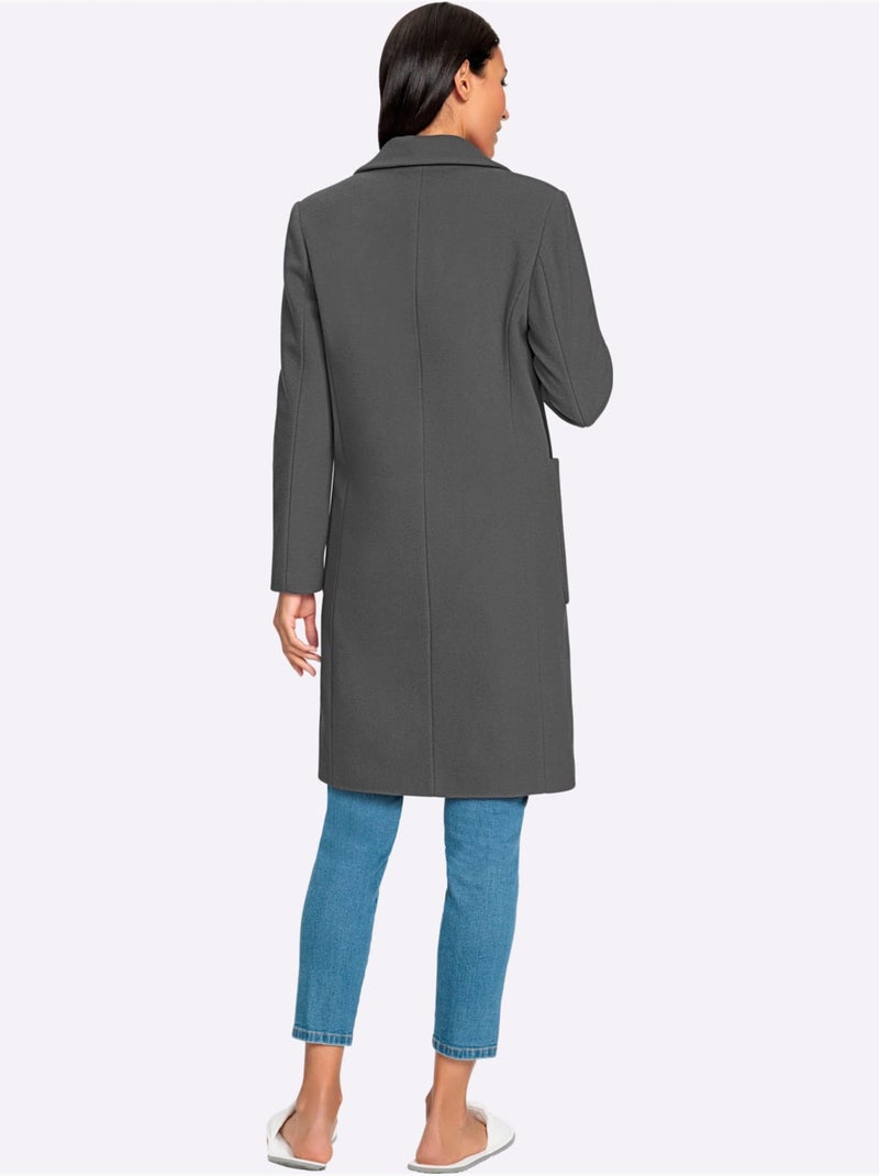 Manteau court poches plaquées spacieuses - taille standard - helline Gris - Kiabi