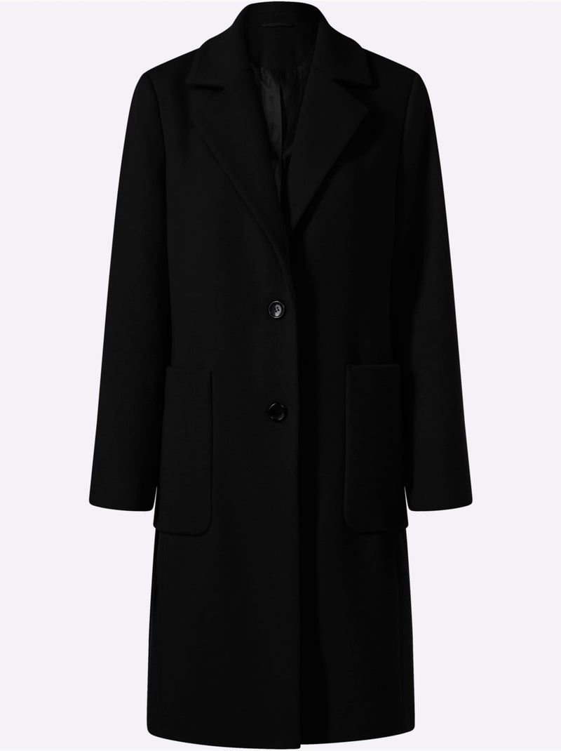 Manteau court poches plaquées spacieuses - taille standard - helline Noir - Kiabi