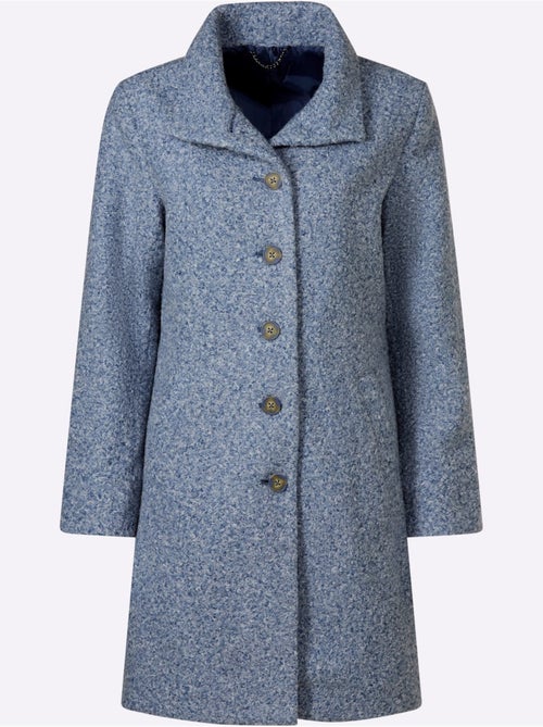 Manteau court qualité bouclée chaude - taille standard - witt - Kiabi Manteau court qualité bouclée chaude - taille standard - witt - Kiabi