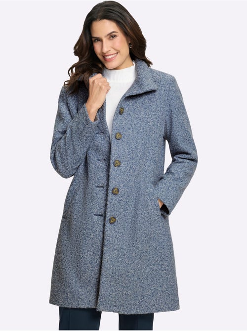 Manteau court qualité bouclée chaude - taille standard - witt - Kiabi Manteau court qualité bouclée chaude - taille standard - witt - Kiabi