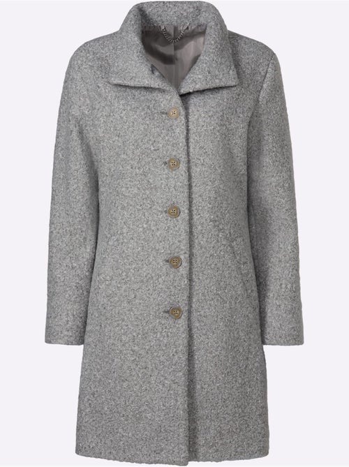 Manteau court qualité bouclée chaude - taille standard - witt - Kiabi