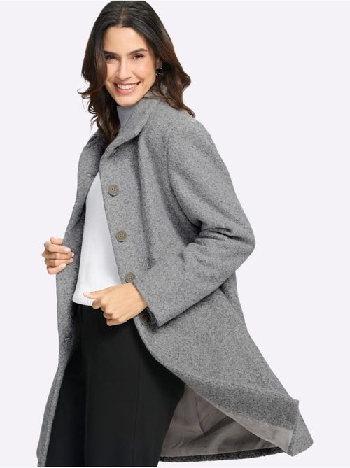 Manteau court qualité bouclée chaude - taille standard - witt - Kiabi