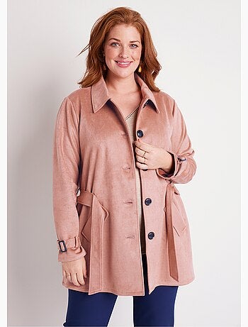 Manteau court tissu suédé - AFIBEL