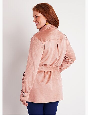Manteau court tissu suédé - AFIBEL