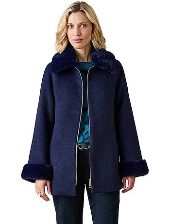 Manteau court zippé