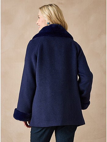 Manteau court zippé