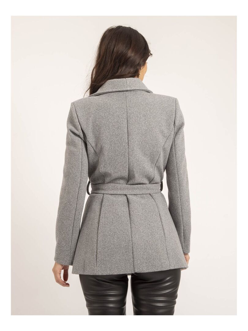 Manteau court zipp?� UWAYS - Gris - Kiabi - 59.99�?�