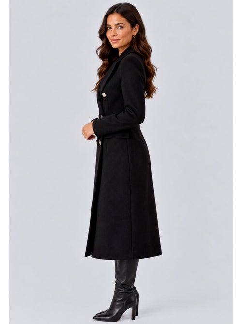Manteau croisé a boutons dorés kebello - Kiabi Manteau croisé a boutons dorés kebello - Kiabi